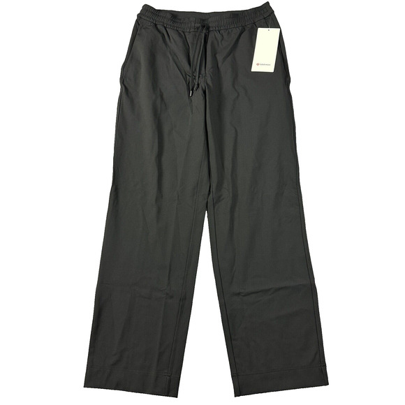 Lululemon Straight-Leg Mid-Rise Pant Luxtreme Regular Black Size Medium - Picture 1 of 10